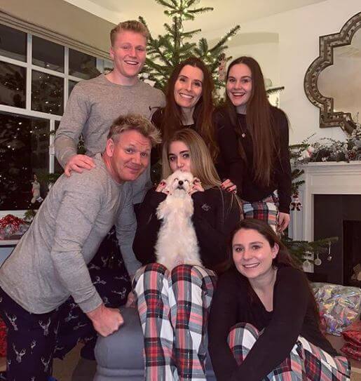 Holly Anna Ramsay with her family.